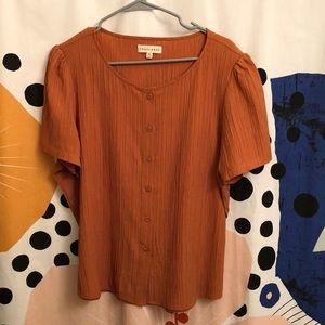 Tradlands Barcelona Top in Burnt Orange